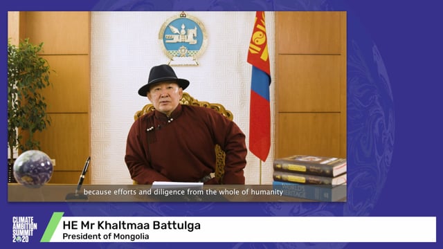HE Mr Khaltmaa Battulga<br>President of Mongolia (English Translation)