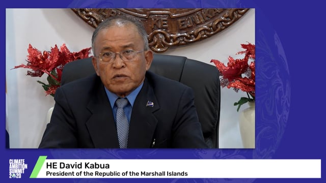 HE David Kabua<br>President of the Republic of the Marshall Islands