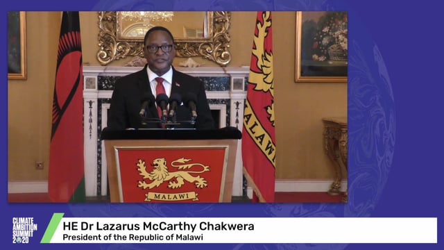 HE Dr Lazarus McCarthy Chakwera<br>President of the Republic of Malawi