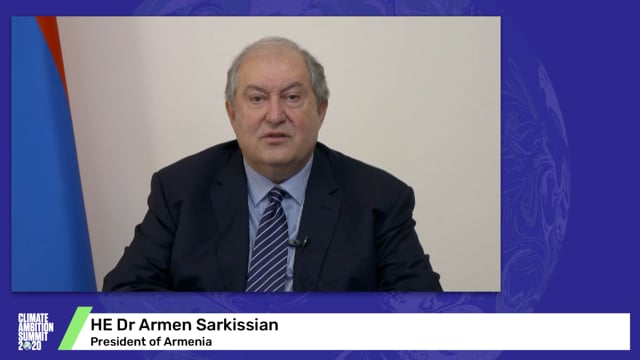 HE Dr Armen Sarkissian<br>President of Armenia