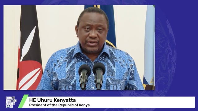 HE Uhuru Kenyatta<br>President of the Republic of Kenya